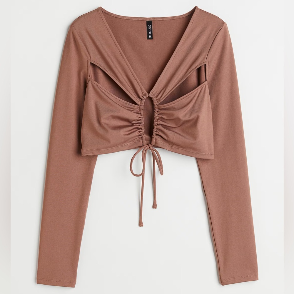 H&M CUT-OUT CROP TOP